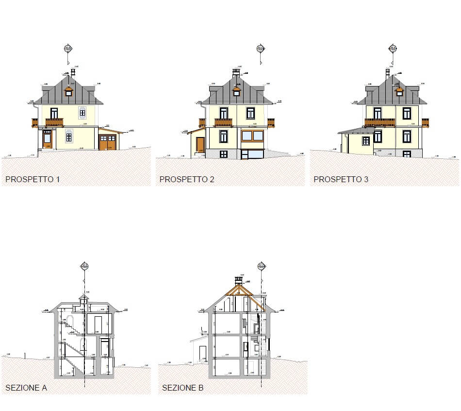 Rilievo planoaltimetrico ed architettonico di un’abitazione in comune di Cortina d’Ampezzo – Belluno