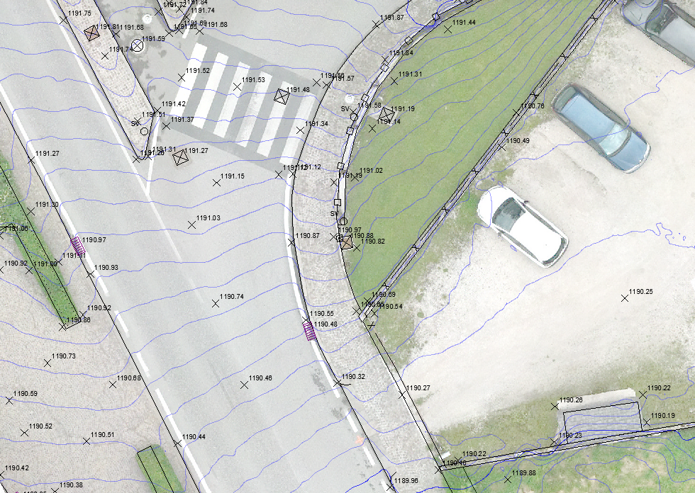 Rilievi topografici e aerofotogrammetrici in area urbana