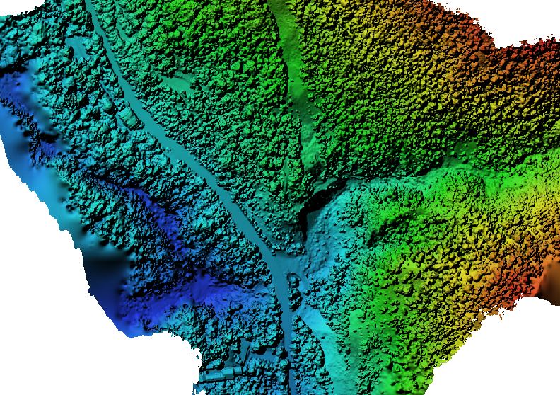 Rilievo topografico e LiDAR di una conoide alpina